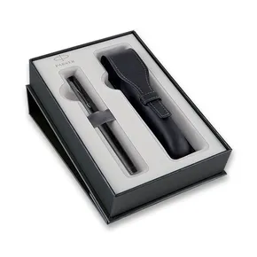Parker Premier Monochrome Black PVD plniace pero, darčeková sada s puzdrom
