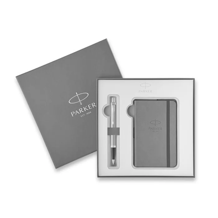 Hlavný obrázok produktu Parker Royal IM Brushed Metal GT kuličková tužka, dárková kazeta se zápisníkem