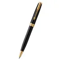 Ďalší obrázok produktu Parker Sonnet Black GT kuličkové pero, dárková kazeta s koženým pouzdrem