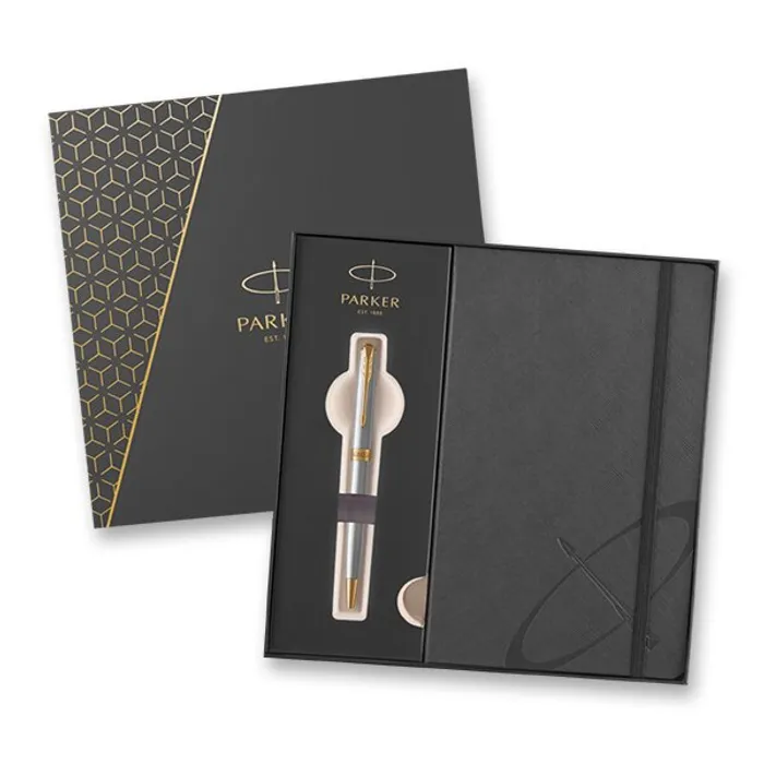 Hlavný obrázok produktu PARKER Sonnet Stainless Steel GT sada kuličkové pero a zápisník