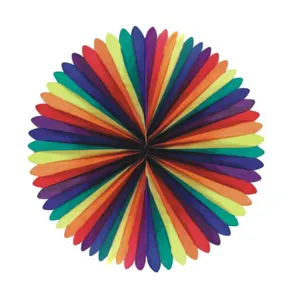 Party vejár XL farebný priemer 100 cm [1 ks]