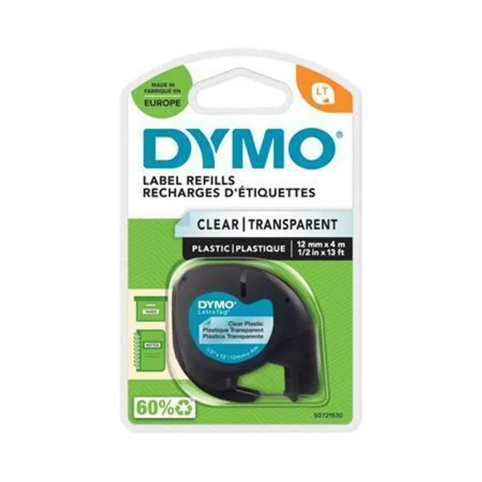 Hlavný obrázok produktu Páska, 12 mm x 4 m, DYMO "Letratag", transparentní