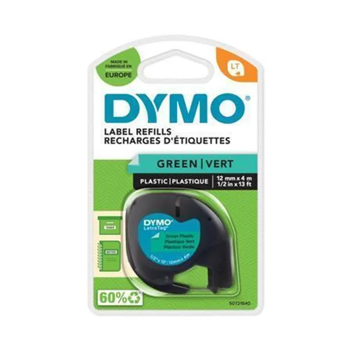 Hlavný obrázok produktu Páska, 12 mm x 4 m, DYMO "Letratag", zelená