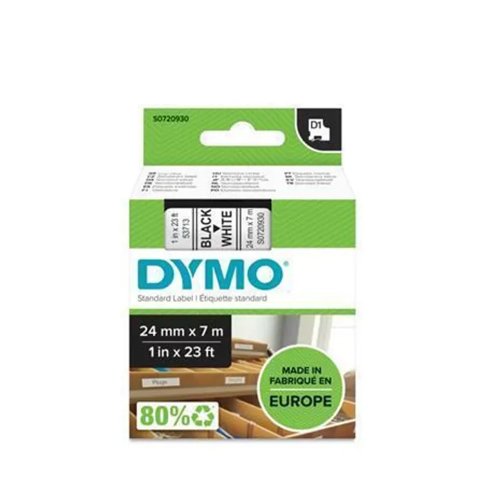 Hlavný obrázok produktu Páska, 24 mm x 7 m, DYMO "D1", černá-bílá
