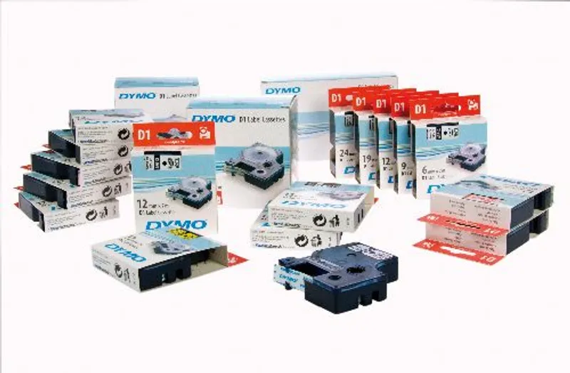 Hlavný obrázok produktu Páska, 9 mm x 7 m, DYMO "D1", bílá-černá