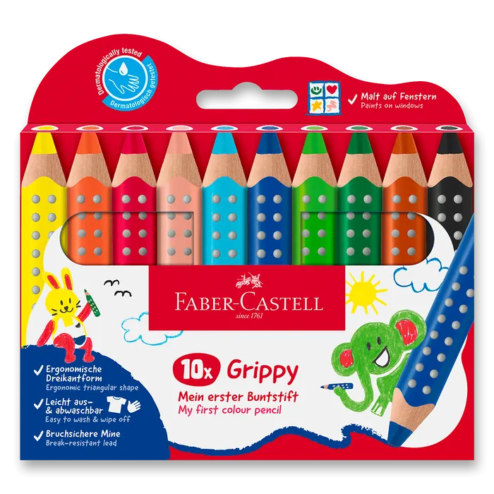 Hlavný obrázok produktu Pastelka Faber-Castell Grippy - 10 barev