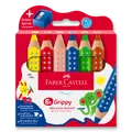 Pastelka Faber-Castell Grippy - 6 farieb, ořezávač