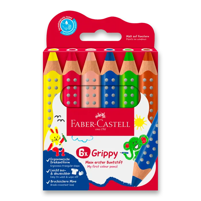 Hlavný obrázok produktu Pastelka Faber-Castell Grippy - 6 barev