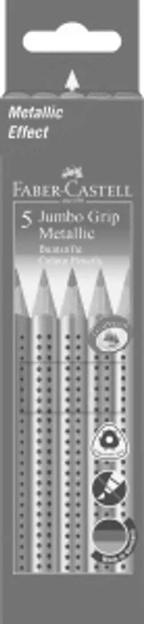 Hlavný obrázok produktu Pastelka Jumbo Grip Metallic, pap.krabička 5ks Faber Castell 110993