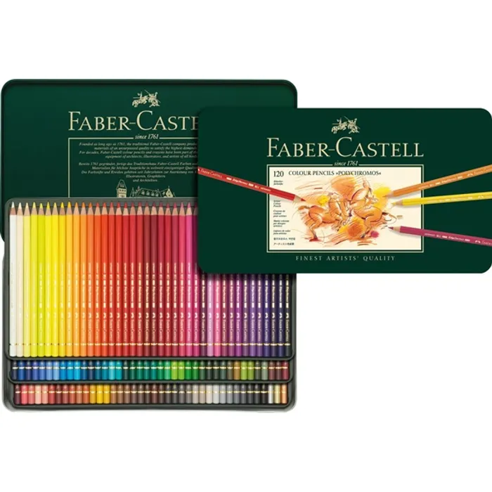 Hlavný obrázok produktu Pastelka Polychromos plech.krabička 120ks Faber Castell 110011