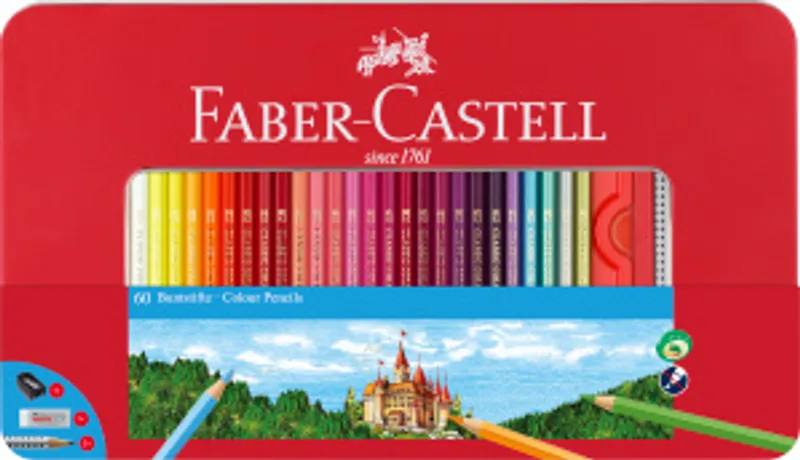 Hlavný obrázok produktu Pastelka šestihranná, dárkový box 60ks  Faber Castell 115894