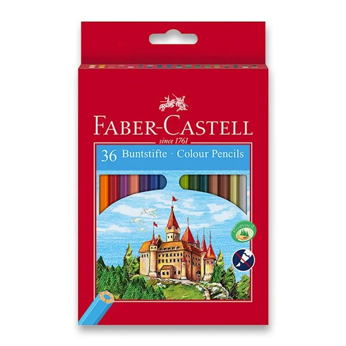 Hlavný obrázok produktu Pastelka šestihranná, pap.krabička 36ks Faber Castell 120136