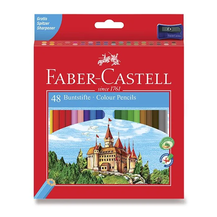 Hlavný obrázok produktu Pastelka šestihranná, pap.krabička 48ks Faber Castell 120148