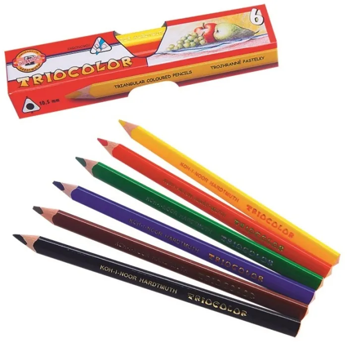 Hlavný obrázok produktu Pastelky 3151/6 trojhranné silné lakované KOH-I-NOOR
