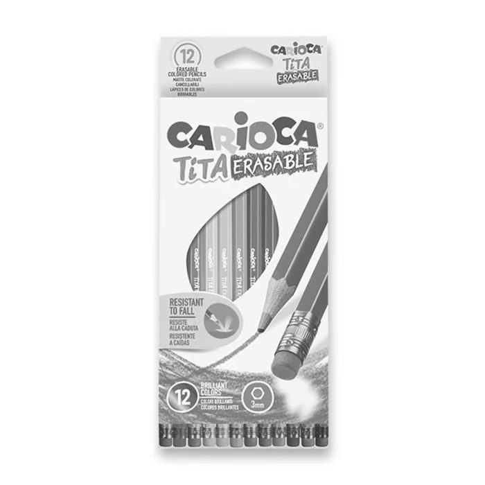 Hlavný obrázok produktu Pastelky Carioca Tita Erasable 12 barev