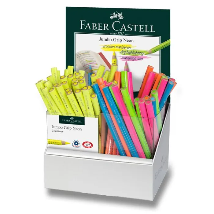 Hlavný obrázok produktu Pastelky Colour Jumbo Grip Neon stojánek, 72 ks