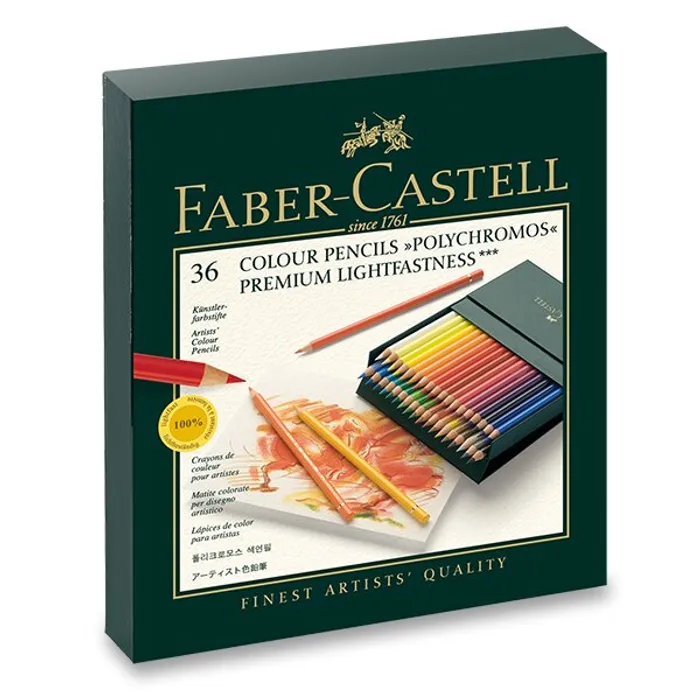 Hlavný obrázok produktu Pastelky Faber-Castell 110038 Polychromos studio box, 36 ks