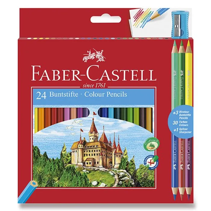 Hlavný obrázok produktu Pastelky Faber-Castell 110324, 24 barev + 6 barev