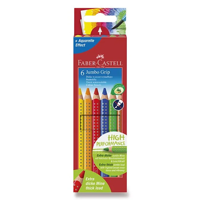 Hlavný obrázok produktu Pastelky Faber-Castell 110906 Jumbo Grip 6 barev