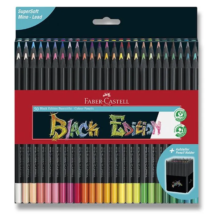 Hlavný obrázok produktu Pastelky Faber-Castell 116450 Black Edition 50 barev