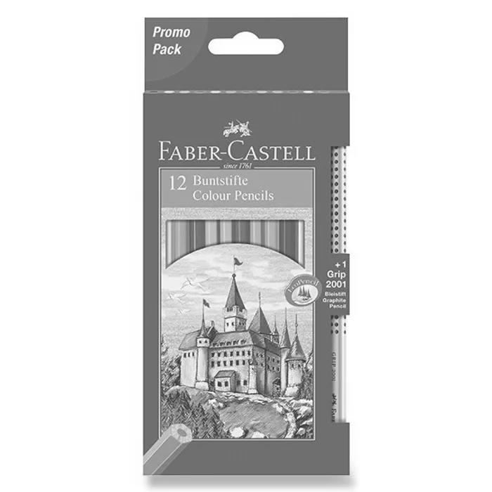 Hlavný obrázok produktu Pastelky Faber-Castell 12 barev + grafitová tužka