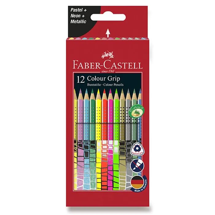 Hlavný obrázok produktu Pastelky Faber-Castell 201569 Grip 2001 speciální edice, 12 barev