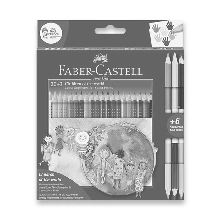 Hlavný obrázok produktu Pastelky Faber-Castell 201747 Grip Children of the world, pap.krabička 20+3 ks