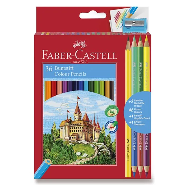 Hlavný obrázok produktu Pastelky Faber-Castell 36 barev + 6 barev