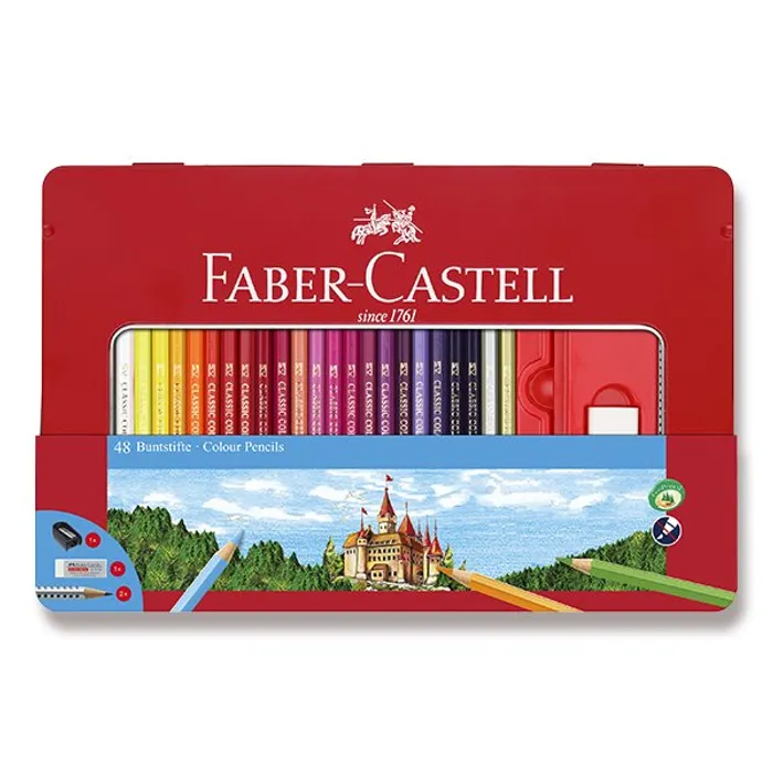 Hlavný obrázok produktu Pastelky Faber-Castell 48 barev + příslušenství 115888