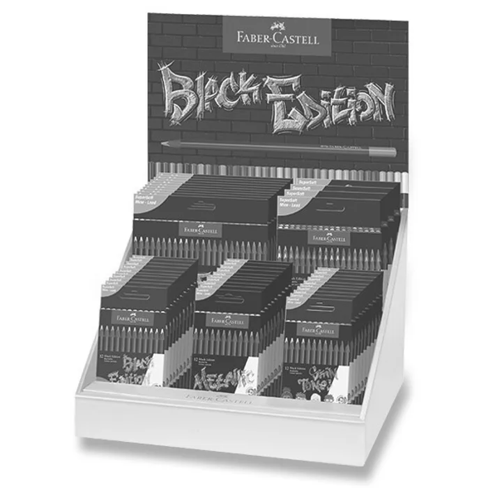 Hlavný obrázok produktu Pastelky Faber-Castell Black Edition stojánek, 44 ks