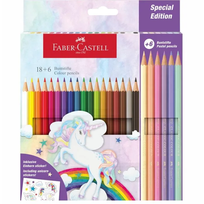 Hlavný obrázok produktu Pastelky Faber-Castell Classic Colour Unicorn 24 barev