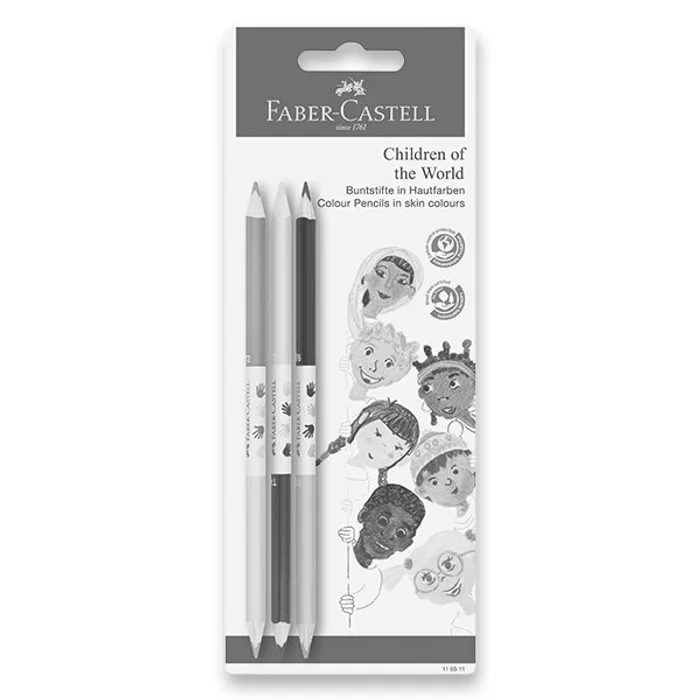Hlavný obrázok produktu Pastelky Faber-Castell Colour Grip Children of the world blistr, 3 barvy