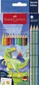 Ďalší obrázok produktu Pastelky Faber-Castell Colour Grip Dinosaurus súprava, 13 ks
