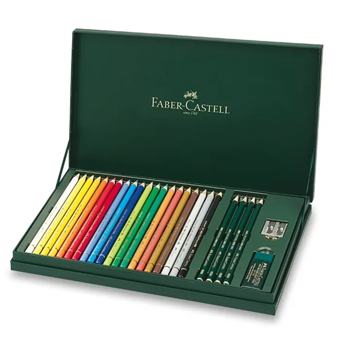 Hlavný obrázok produktu Pastelky Faber-Castell Polychromos 210051 -20 barev s příslušenstvím