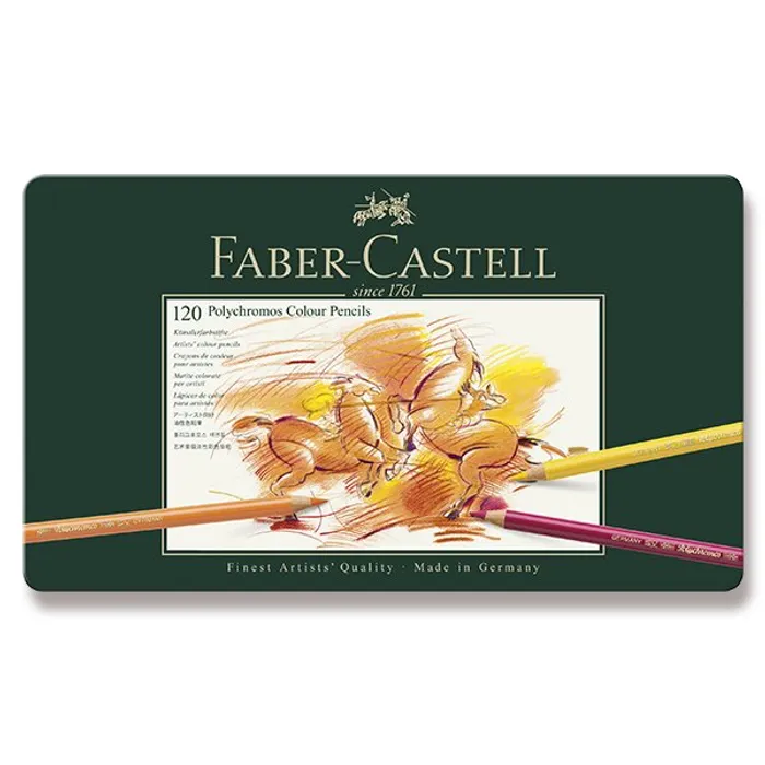 Hlavný obrázok produktu Pastelky Faber-Castell Polychromos plechová krabička, 120 barev