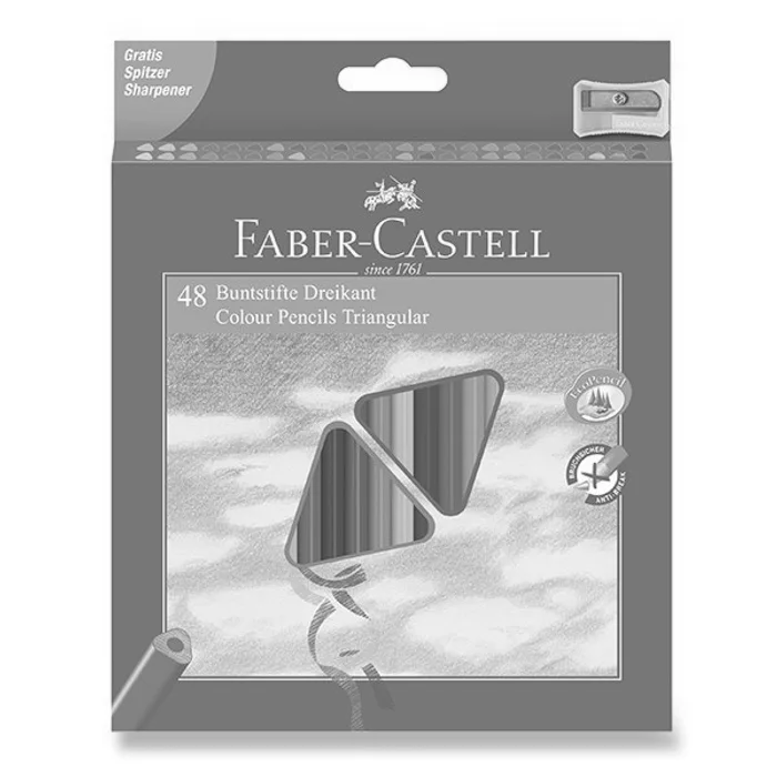 Hlavný obrázok produktu Pastelky Faber-Castell trojhranné 48 barev + ořezávátko