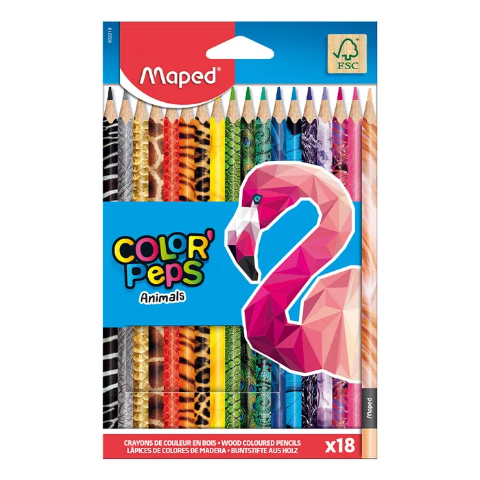 Hlavný obrázok produktu Pastelky Maped Color´Peps Animals - 18 barev