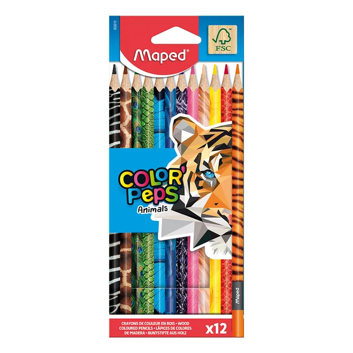 Hlavný obrázok produktu Pastelky Maped Color'Peps Animals - 12 barev