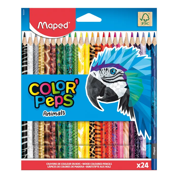 Hlavný obrázok produktu Pastelky Maped Color'Peps Animals - 24 barev