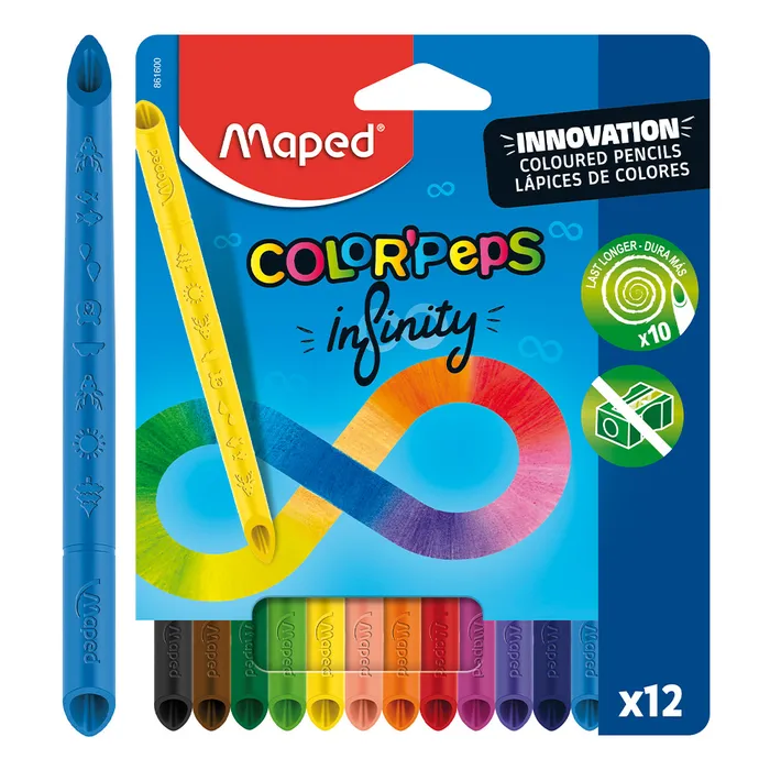 Hlavný obrázok produktu Pastelky Maped Color'Peps Infinity 12 barev
