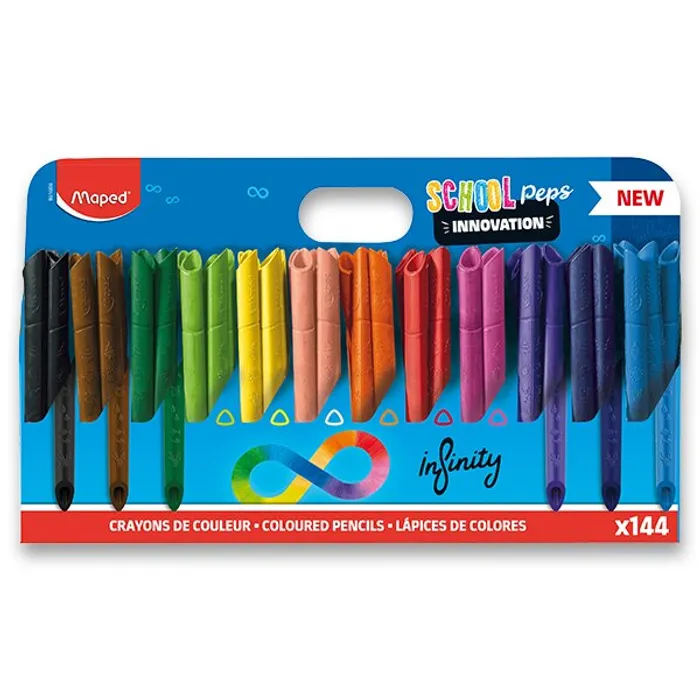Hlavný obrázok produktu Pastelky Maped Color'Peps Infinity školní sada, 144 ks