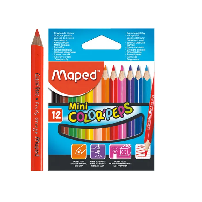 Hlavný obrázok produktu Pastelky Maped Color'Peps Mini - 12 barev