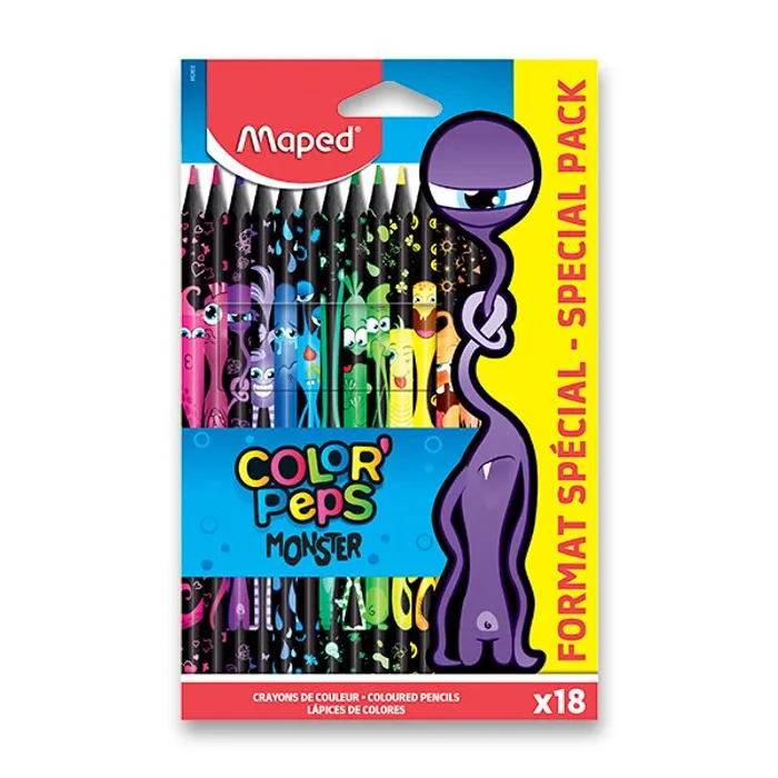 Hlavný obrázok produktu Pastelky Maped Color'Peps Monster 18 barev