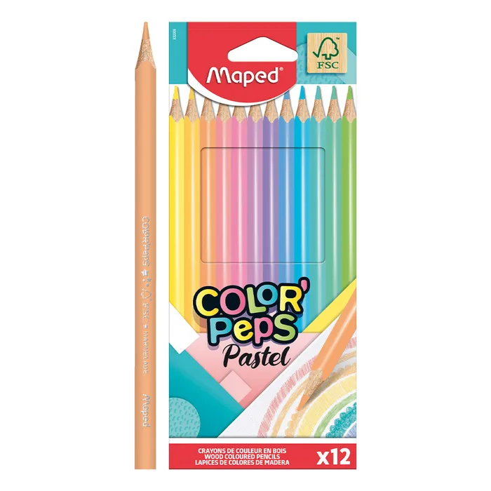 Hlavný obrázok produktu Pastelky Maped Color'Peps Pastel 12 barev