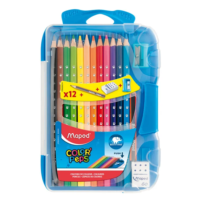 Hlavný obrázok produktu Pastelky Maped Color'Peps Smart Box - 12 barev + doplňky
