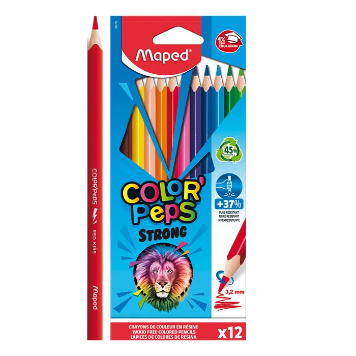 Hlavný obrázok produktu Pastelky Maped Color'Peps Strong 12 barev