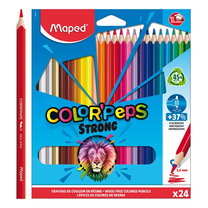 Hlavný obrázok produktu Pastelky Maped Color'Peps Strong 24 barev