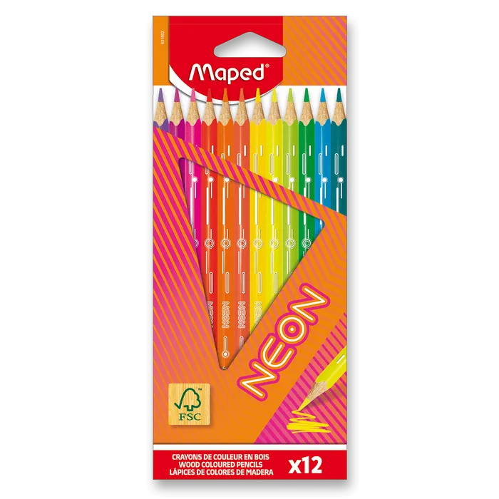 Hlavný obrázok produktu Pastelky Maped Neon 12 ks