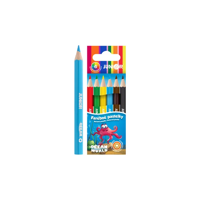 Hlavný obrázok produktu Pastelky Ocean World šestihranné 6 ks, malé