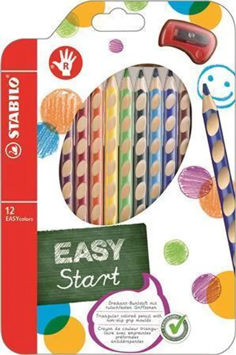 Hlavný obrázok produktu Pastelky pro praváky STABILO EASYcolors - 12 ks sada s ořezávátkem